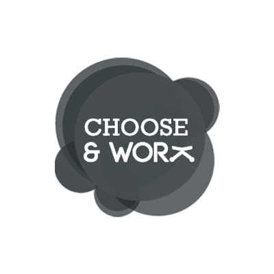 logo choose and work
